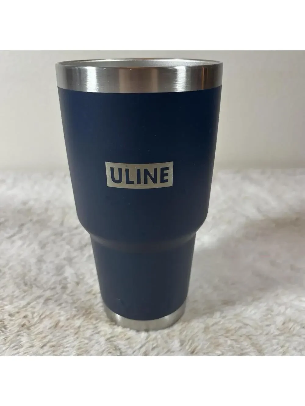 YETI Rambler 30oz Tumbler Navy Blue ULINE Logo Stainless Steel